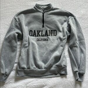 Oakland California Gray Half-zip